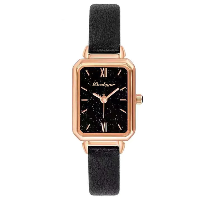 Small green watch vibrato live explosion style Swiss brand square ladies watch student Korean version of quartz watch one piece on behalf of - Image 5