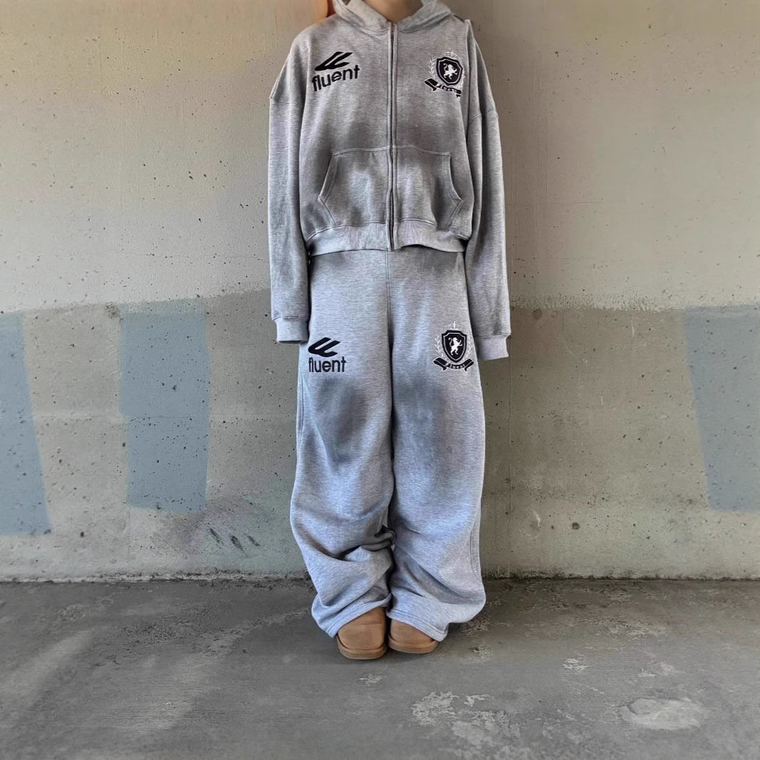 European and American hooded sweatshirt new autumn and winter warm fashion zipper cardigan hooded unisex sweatshirt jacket - Image 4