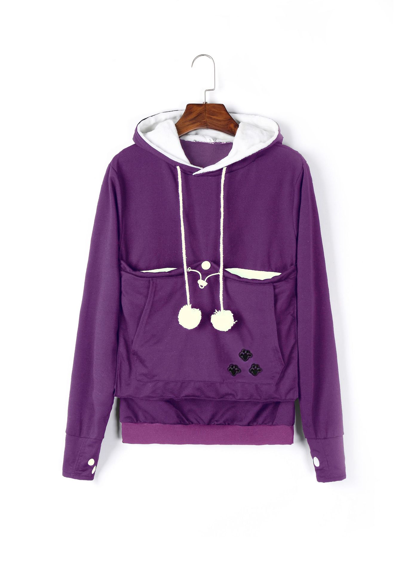 Cross-border popular hooded sweatshirts for women, loose European and American style, plus velvet pullover sweatshirts for women, autumn and winter large size jackets for women, autumn and winter - Image 11