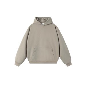 Sweatshirt 380g Terry Spring and Autumn American Thin Drop Shoulder Loose Style Solid Color Hoodie Men's Trendy All-match