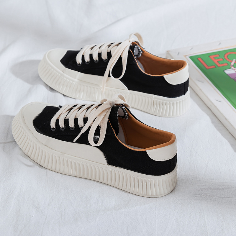FCS new shoes ins trendy all-match casual Korean street style Wuzhou low-top canvas shoes women's summer F6065 - Image 3