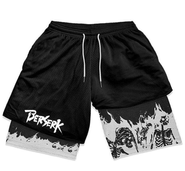 Dragon Ball series shorts 3D digital printing adult double-layer beach shorts Amazon cross-border e-commerce hot-selling factory - Image 8
