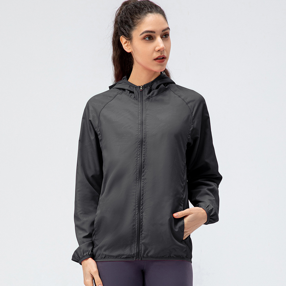 Women's outdoor sports skin windbreaker waterproof windproof lightweight breathable quick-drying cycling long-sleeved jacket D15007 - Image 3