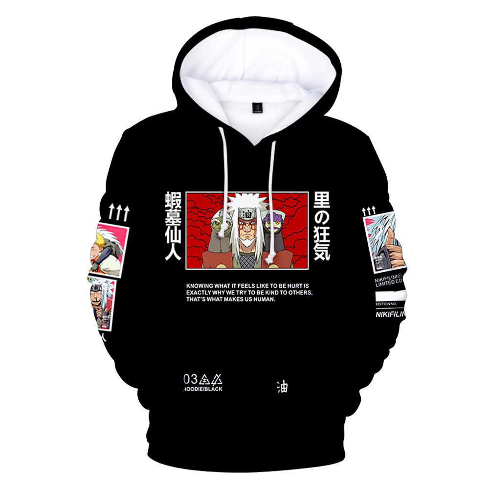 3D digital Naruto character double-layered hooded sweatshirt for men - Image 17