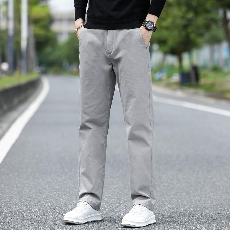 Foreign trade casual pants men's autumn and winter trendy brand loose straight trousers spring and autumn new business khaki pants men - Image 7