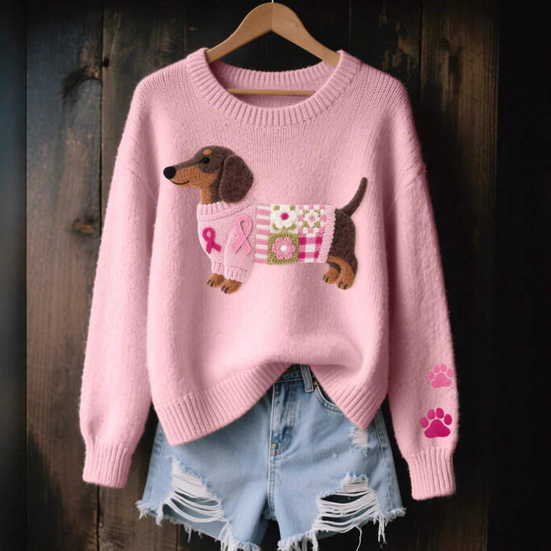 2026 Spring/Autumn New European and American Style Women's 3D Digital Print Casual Fashion Round Neck Faux Sweater/Sweatshirt - Image 4