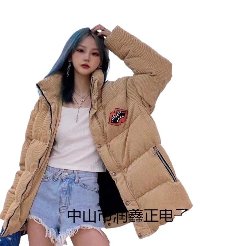 Chrome Hearts, a European and American fashion brand, offers a new winter style for men and women with a stand-up collar and corduroy down jacket. - Image 7