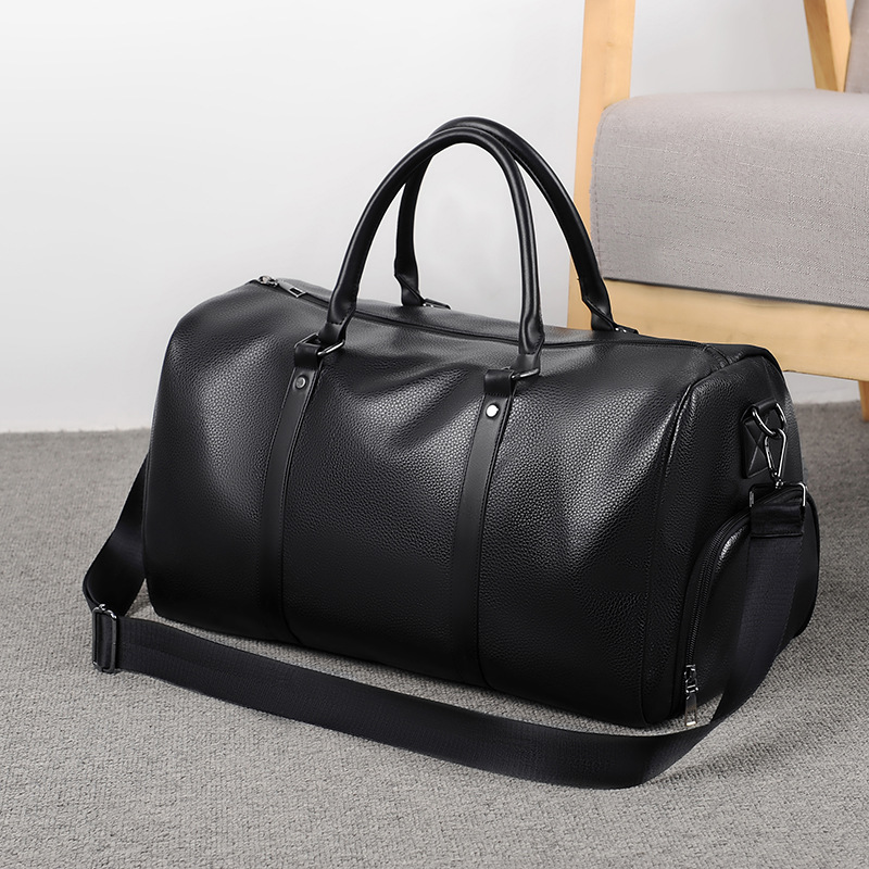 New travel bag with wet and dry separation, sports yoga bag, independent shoe compartment, large capacity gym bag, suitable for short trips and training.