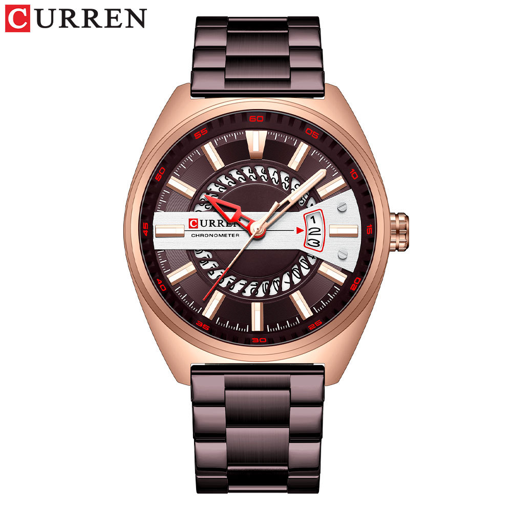 Curren/Karuien 8403 men's watch calendar steel belt quartz watch business casual men's watch - Image 4