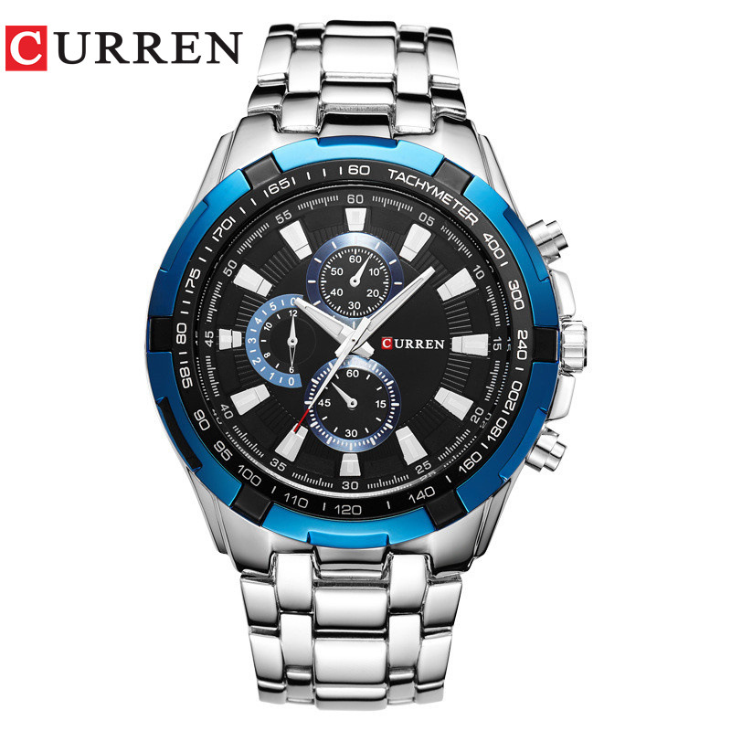 CURREN/Karen 8023 Fashion Large Dial Casual Business Watch Men's Quartz Watch Waterproof Watch - Image 5