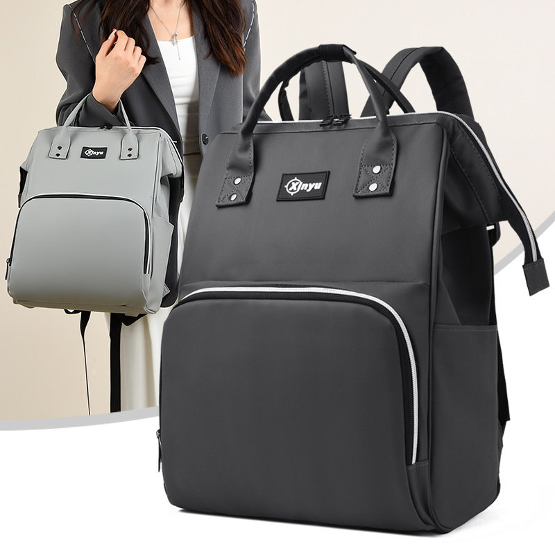 Mommy bag waterproof simple ladies backpack can hang baby stroller when going out multifunctional mother and baby bag gift list