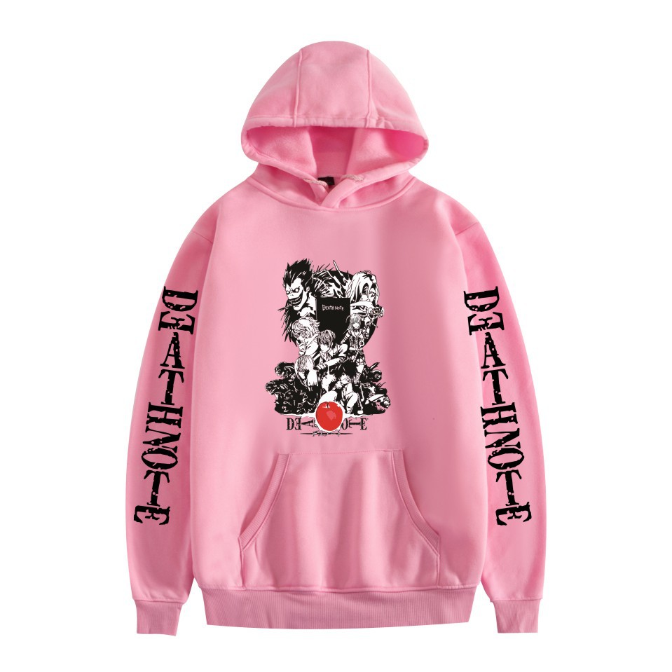 Men and Women Death Note Hoodie Large Size Pocket Velvet Sweatshirt Sweatshirt Winter - Image 3