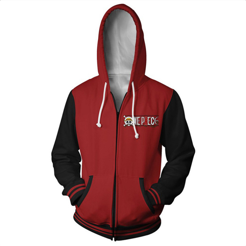 One Piece 3D printed hooded cardigan sweatshirt sweatshirt cosplay peripheral sweatshirt for men