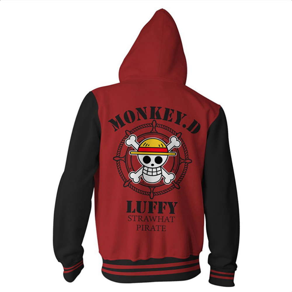 One Piece 3D printed hooded cardigan sweatshirt sweatshirt cosplay peripheral sweatshirt for men - Image 4