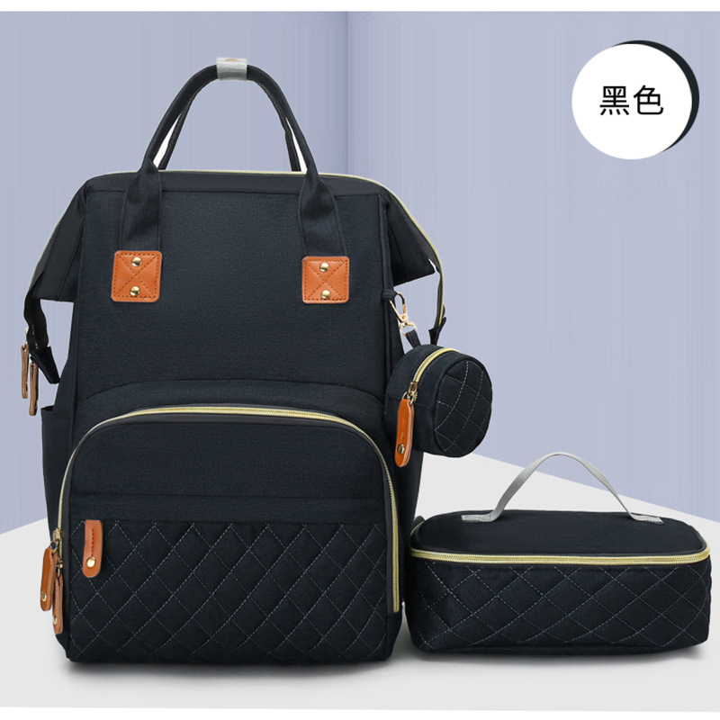Mommy bag two-piece set multifunctional Oxford cloth cross-border mother and baby bag for traveling large capacity thermal insulation mommy bag - Image 8