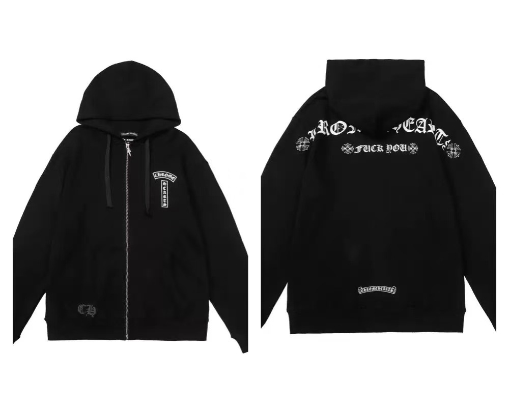 2026 New Cross-Border CH Hoodie Cross Horseshoe Couple Zipper Hooded Sweatshirt Jacket Trendy Brand 30/1 - Image 28