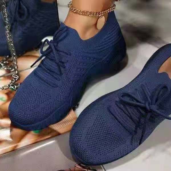 Manufacturers in stock foreign trade large size lace-up sneakers women 2021 new independent station mesh thick-soled casual daddy shoes - Image 7