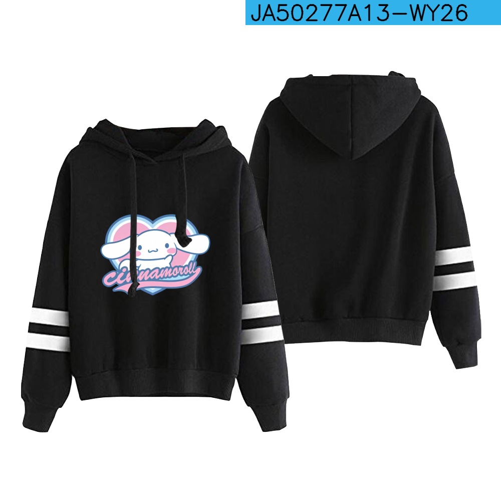 New anime Cinnamoroll big-eared dog cinnamon dog Sanrio 2D casual parallel bars hooded sweatshirt spring and autumn - Image 9