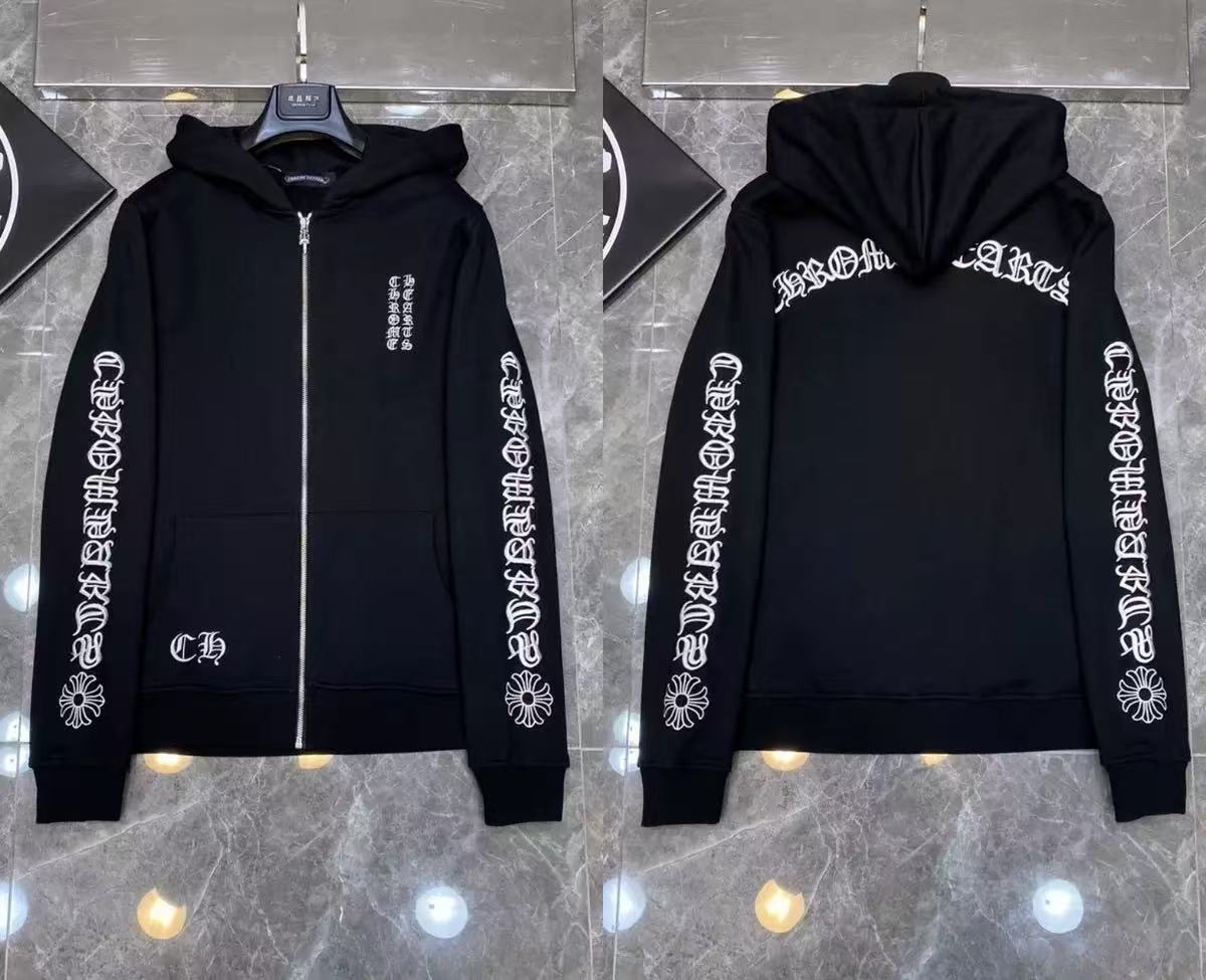 2026 New Cross-Border CH Hoodie Cross Horseshoe Couple Zipper Hooded Sweatshirt Jacket Trendy Brand 30/1 - Image 34