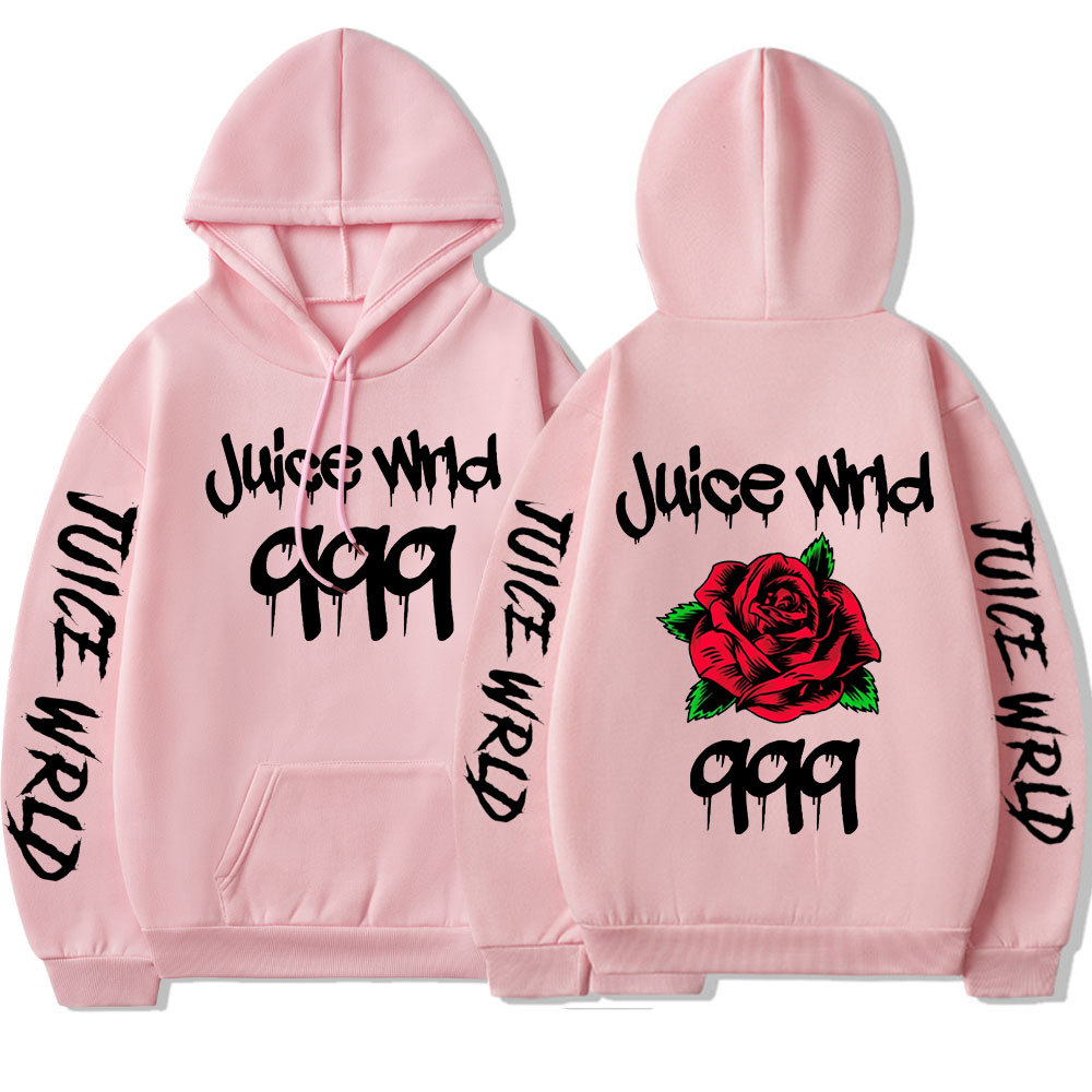 Cross-border source of supply AliExpress best selling dark style rose European size street trend hoodie sweatshirt for men - Image 6