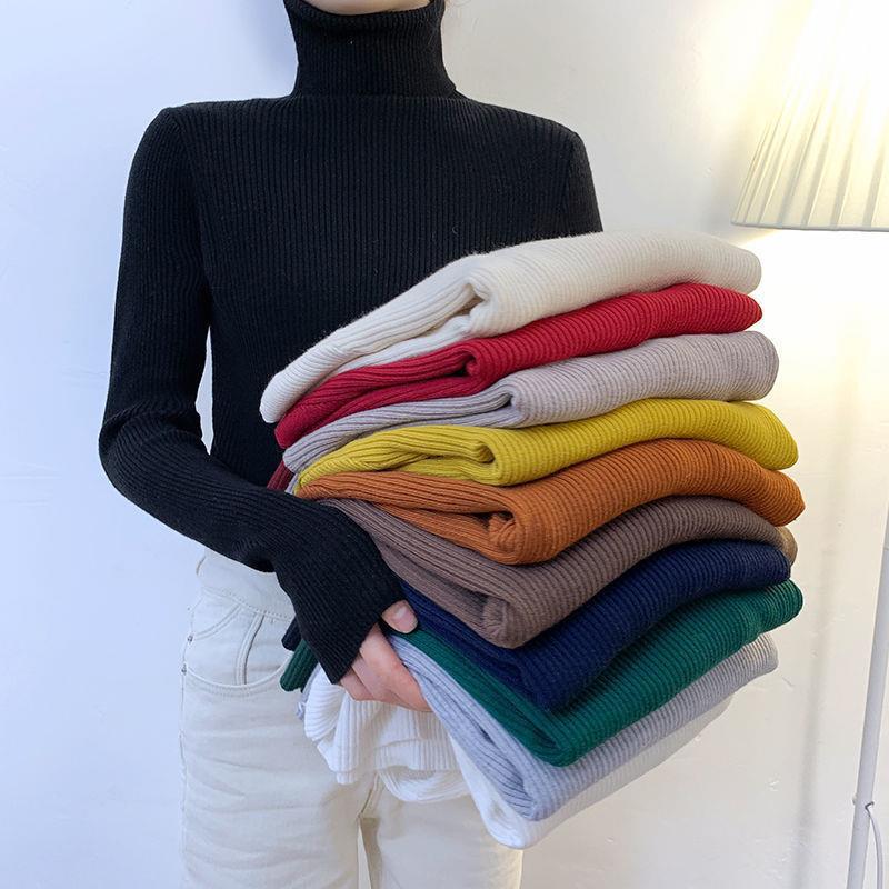 Dalang sweater factory direct sale large size turtleneck sweater women's new autumn and winter pullover long-sleeved bottoming shirt women's knitted sweater - Image 11