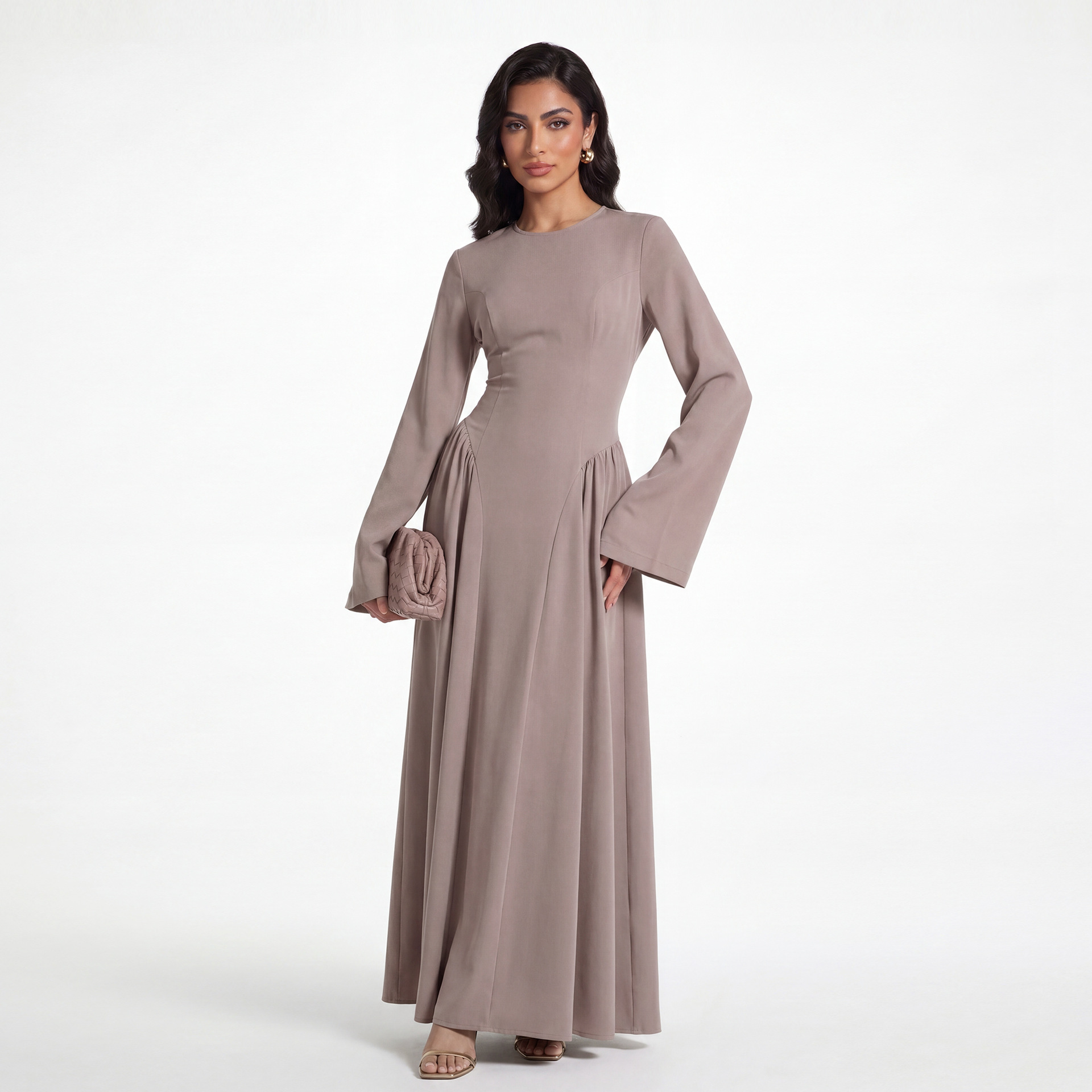 Loriya Plus Size Dress with Wide Skirt - Cross-border Women's Clothing LR1155 - Image 4