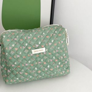 ttbebe / spring and autumn new cute and gentle ins large-capacity quilted storage bag cosmetic bag liner bag female