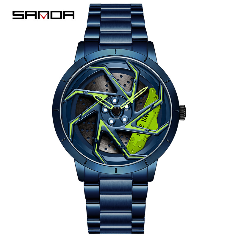 Sanda new 1088 mesh strap youth personality fashion trend waterproof student male quartz watch factory wholesale - Image 8