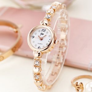 Fashion brand Korean style bracelet watch for women steel band thin strap student ladies electronic quartz fashion watch