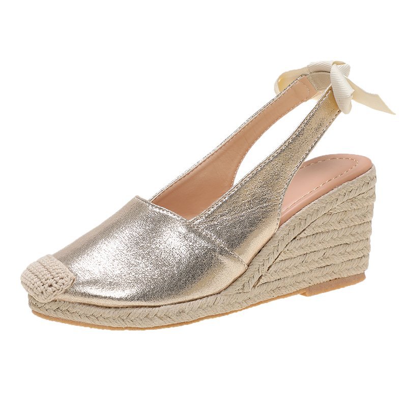 European and American large size snake pattern wedge sandals for women summer new fashion casual high heel sandals for women