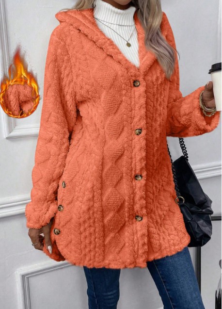 Women's Hooded Fleece Cardigan - Image 12