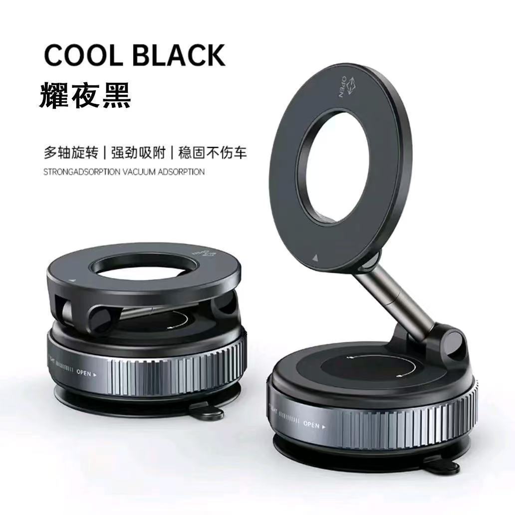 Factory direct sales of vacuum adsorption car magnetic phone holder, rotatable and foldable center console car navigation holder. - Image 10