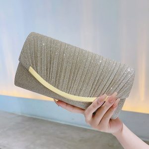 Cross-border new style glittering banquet clutch bag fashionable KTV princess bag envelope dinner bag crossbody chain dress bag
