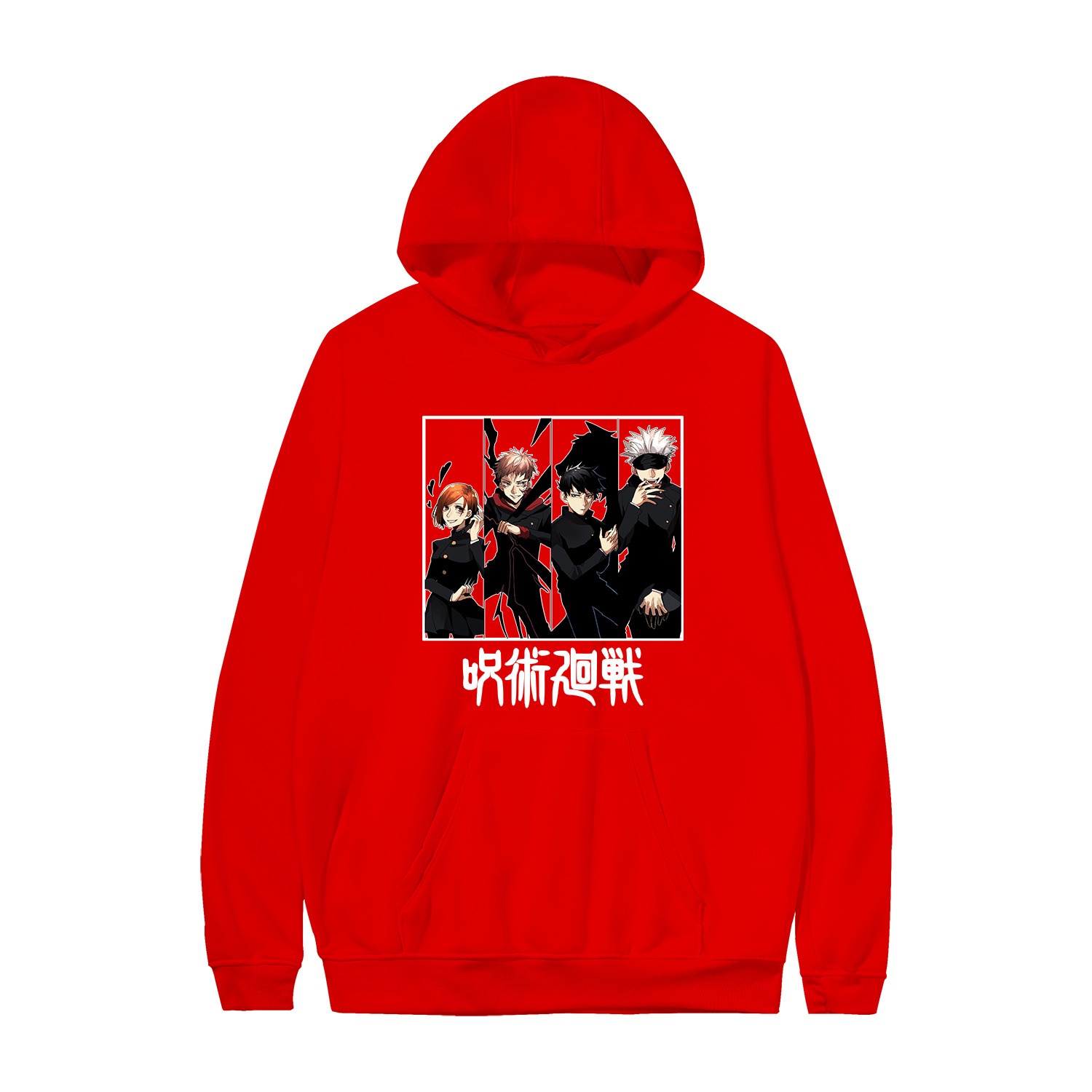 Manufacturers spot anime around long-sleeved couples casual pullover sweater women's hooded hooded sweater - Image 27