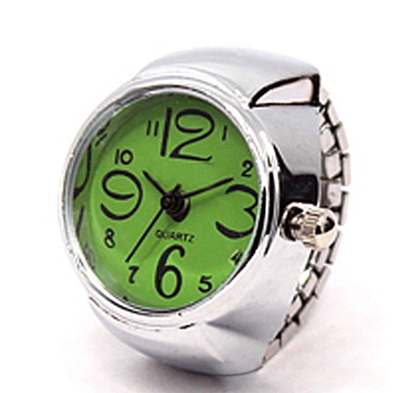 Cross-border new fashion fashion male and female students creative alloy shell finger watch couple digital watch manufacturer wholesale