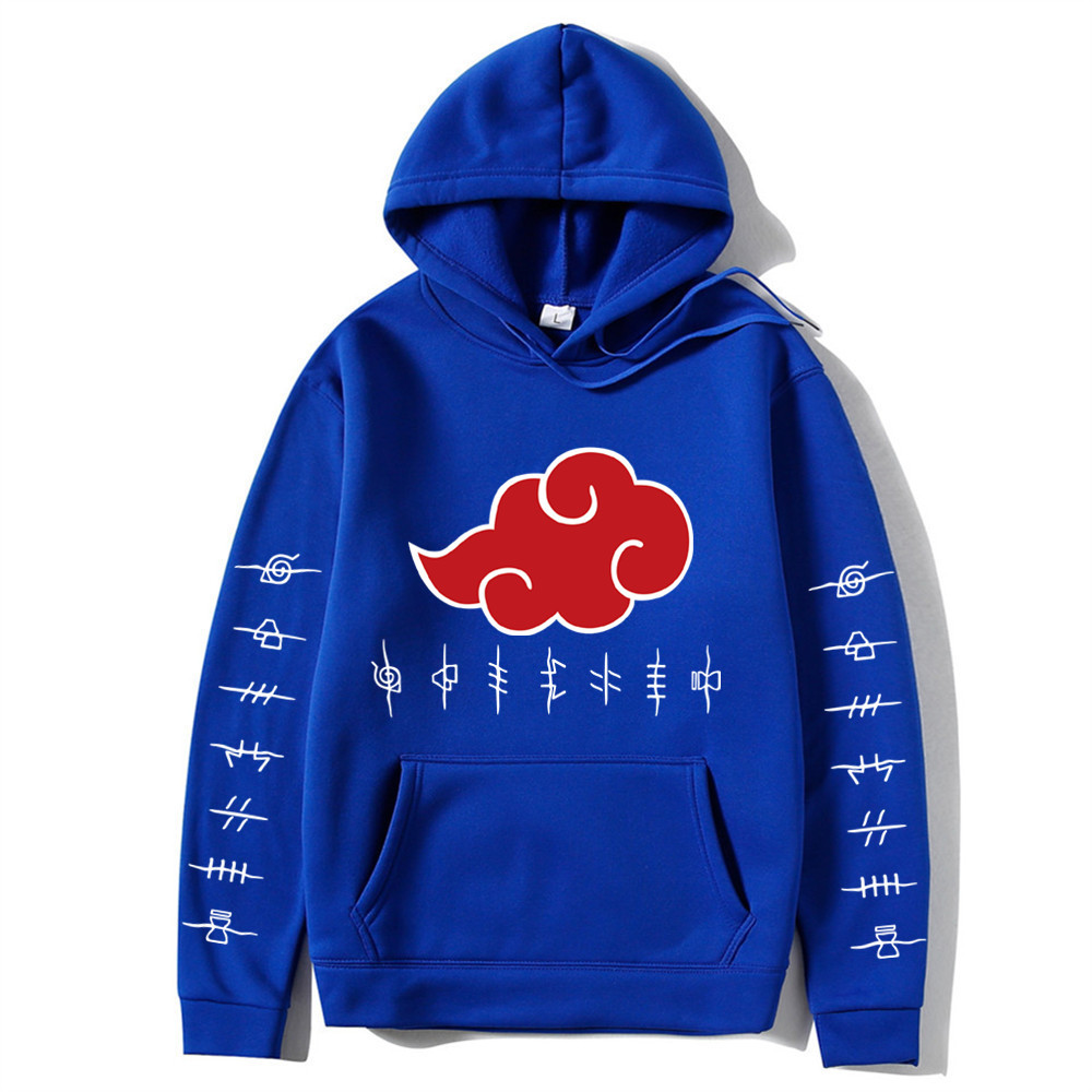 Naruto Printed - Adult Hoodies with White Letters on Sleeves - Image 23