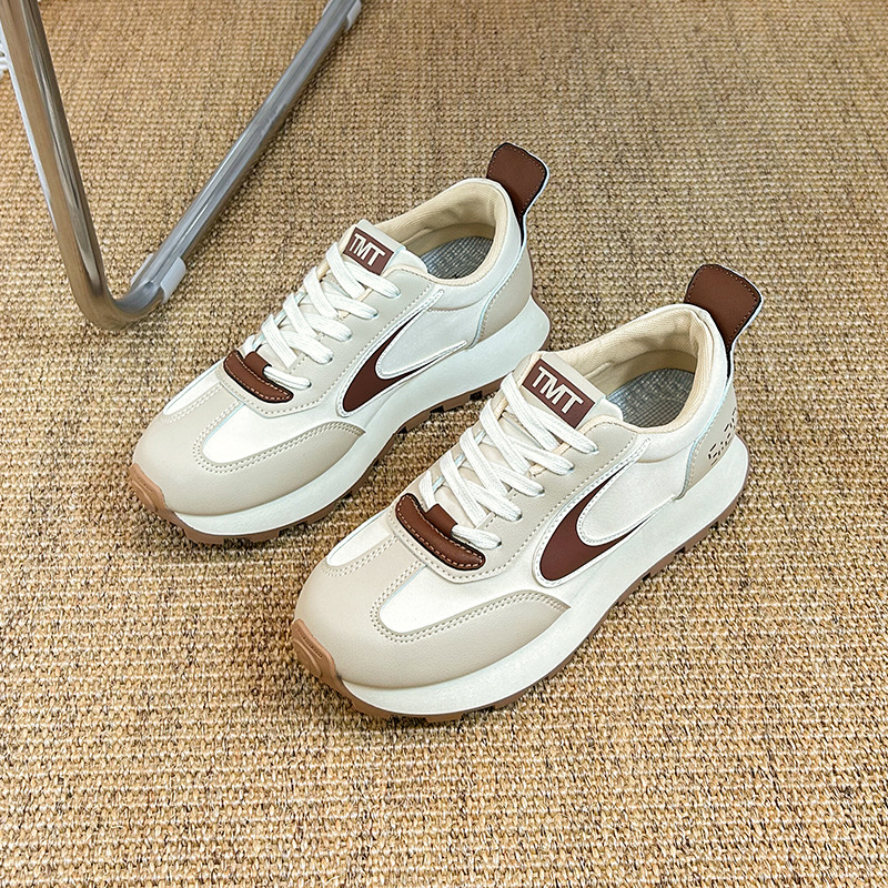 ins Korean version of Forrest Gump shoes for women 2024 spring new style student running sports versatile height increasing dad shoes 232-10 - Image 5