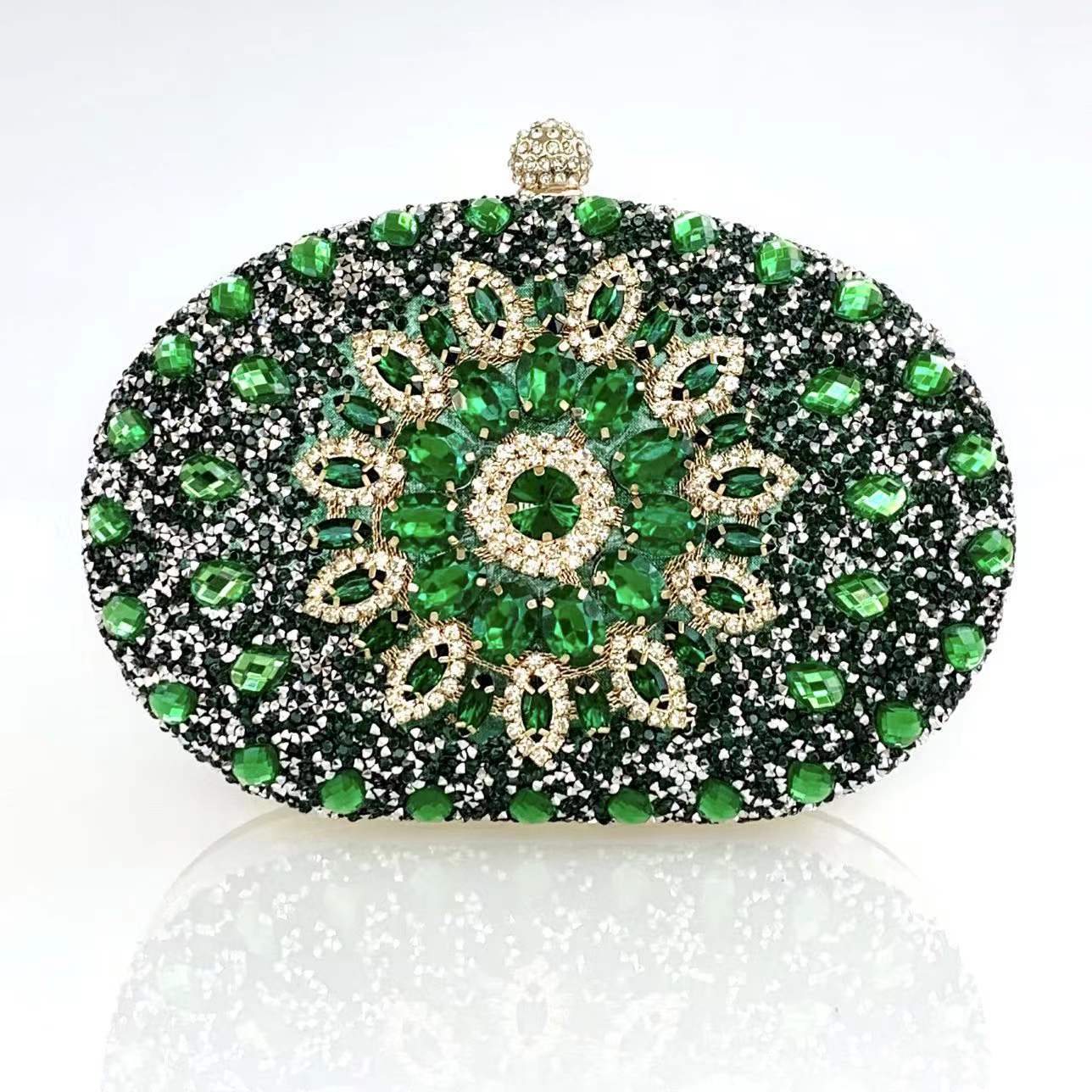 New Sunflower Diamond Buckle Fashion Dinner Bag Party Evening Versatile Hand Messenger Shoulder Bag Wedding Bag Female Bag - Image 9