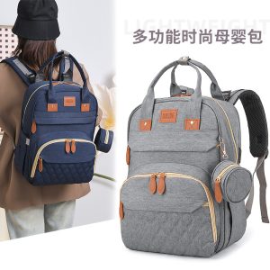 Cross-border exclusive new mommy bag backpack large capacity milk bag mommy bag mother and baby outing lightweight backpack