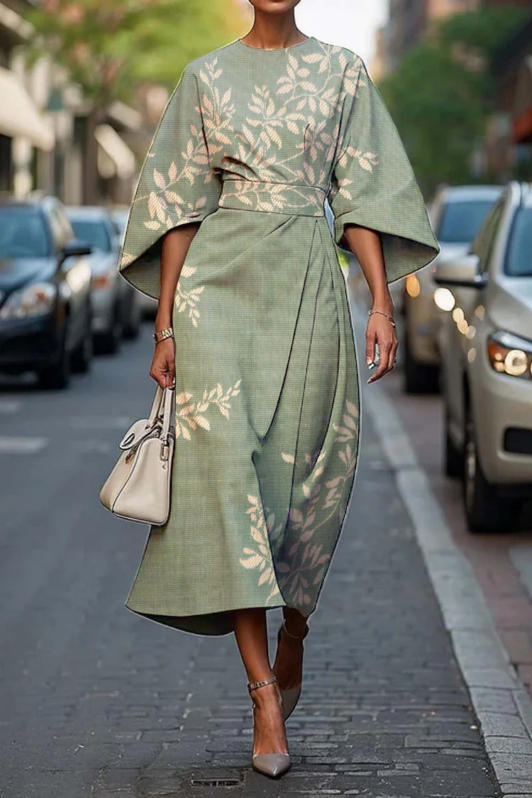 2025 Amazon Cross-Border Independent Station Floral Ocean Timeless Elegant Dress E439 Women's Dress - Image 36