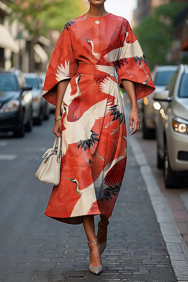 2025 Amazon Cross-Border Independent Station Floral Ocean Timeless Elegant Dress E439 Women's Dress - Image 22