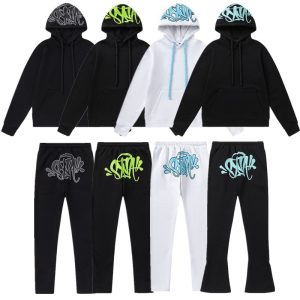 High-quality SynaWord American loose sweater hoodie sweatpants Y2K men and women trendy couple casual suit syna