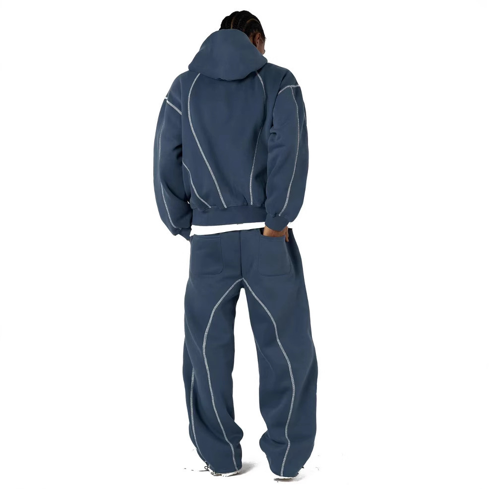 European and American new windbreaker Y2K letter trendy brand printing casual street men and women sports style sweatshirt suit new arrival - Image 5