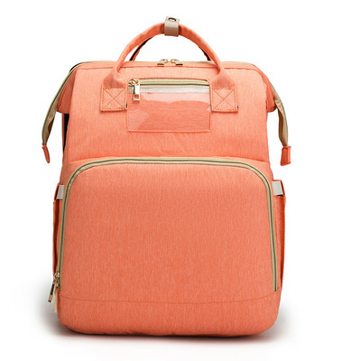 Factory cross-border new upgraded folding bed mommy bag portable multi-functional double-shoulder mother backpack mother and baby bag bed - Image 6