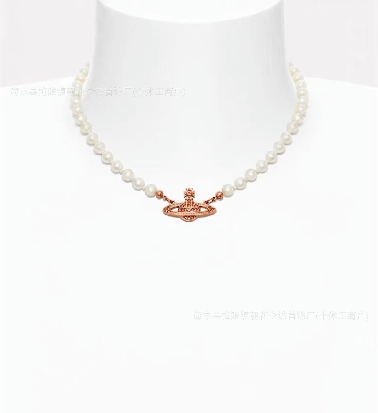 Classic Vivienne Westwood Saturn Pearl Necklace, High-End Version, Full Diamond Inlay, Swarovski Glass Pearl Chain, Women's Style, Nana's Style - Image 18