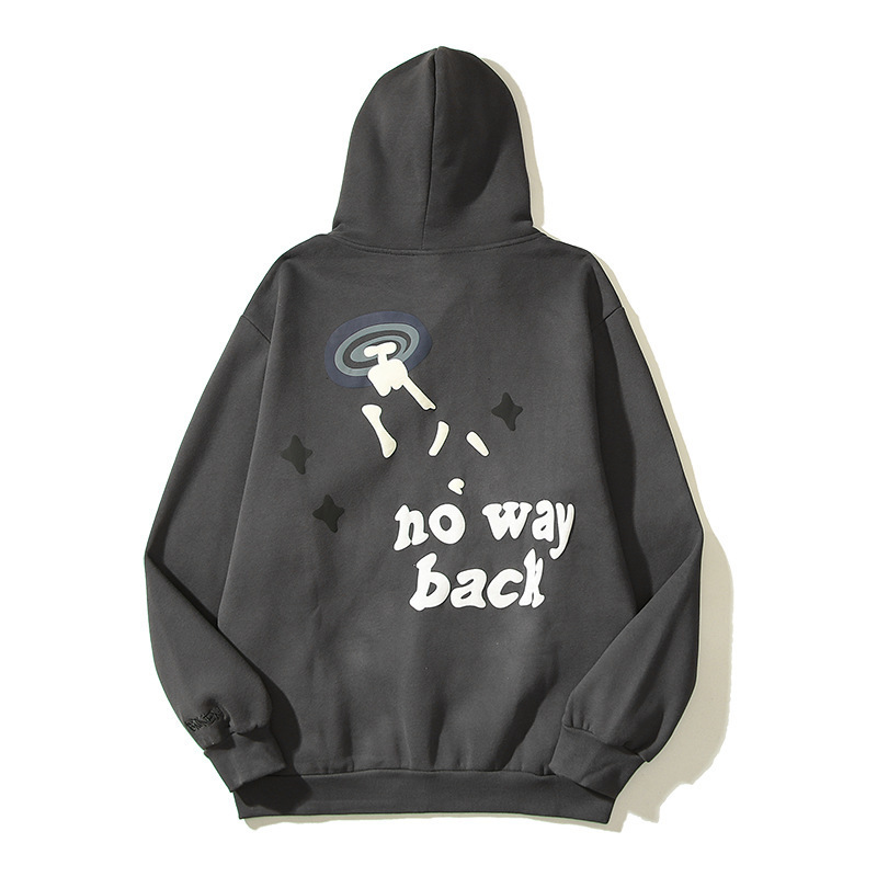 European and American high street Travis hip-hop street time swirl foam graffiti letters hoodie sweater cotton jacket - Image 5