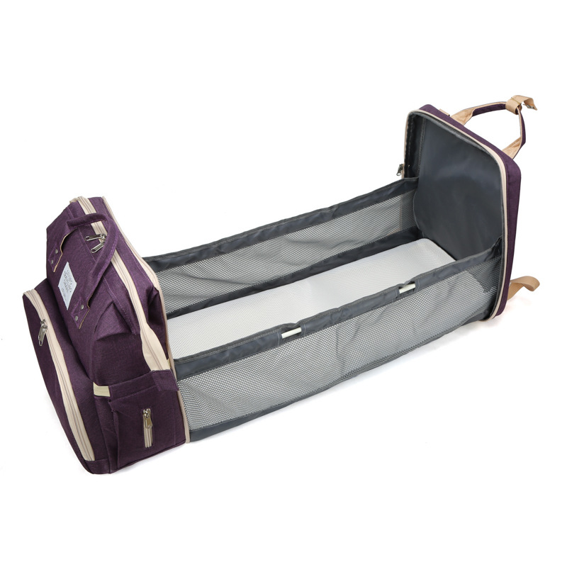 Mommy bag factory direct sales new mother and baby bag multifunctional diaper bag mommy bag cross-border diaper pad insulation bag shoulder - Image 3