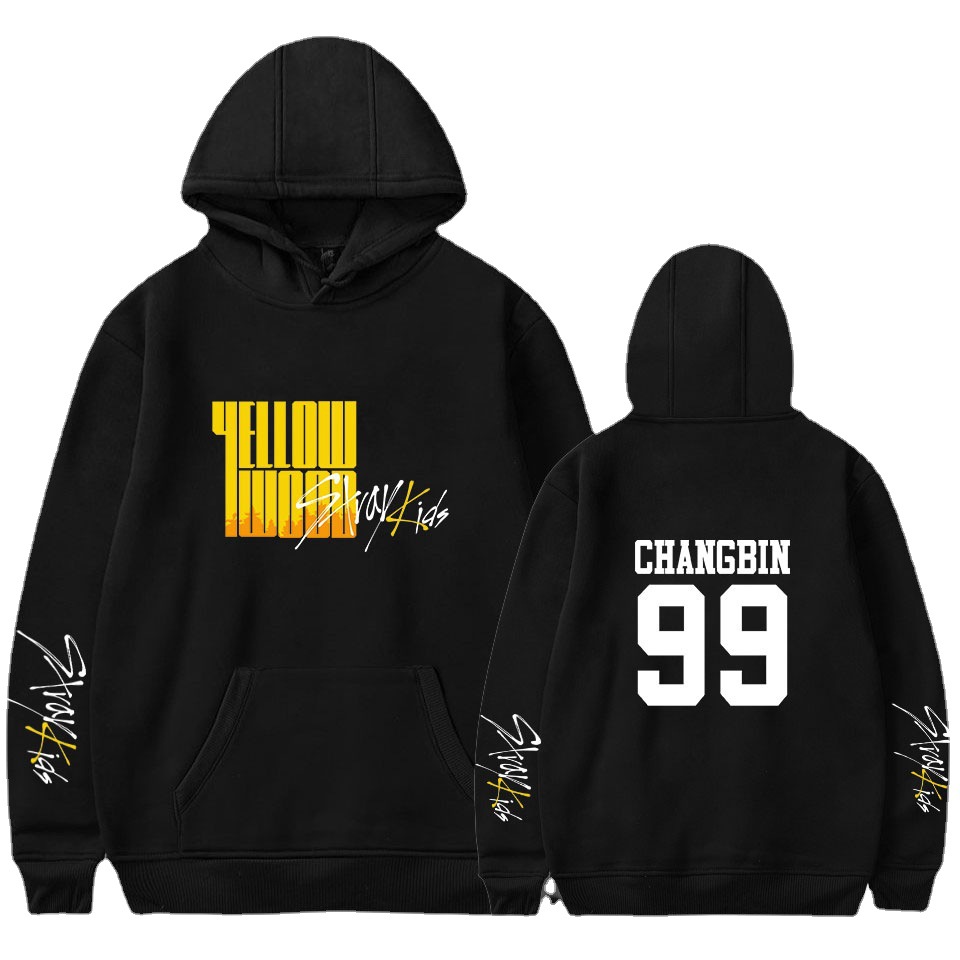 Amazon cross-border new Korean group tour around the men's and women's loose spring and autumn hooded sweater one piece on behalf of - Image 13