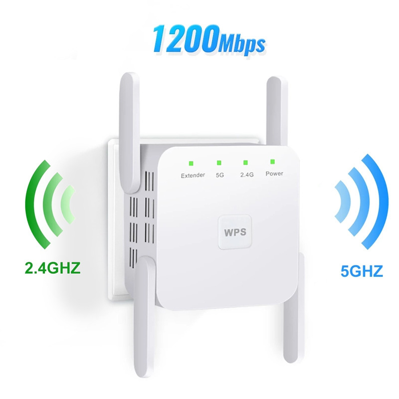 Gigabit wifi repeater AC dual-band smart high-power amplifier wireless network signal extender booster - Image 2