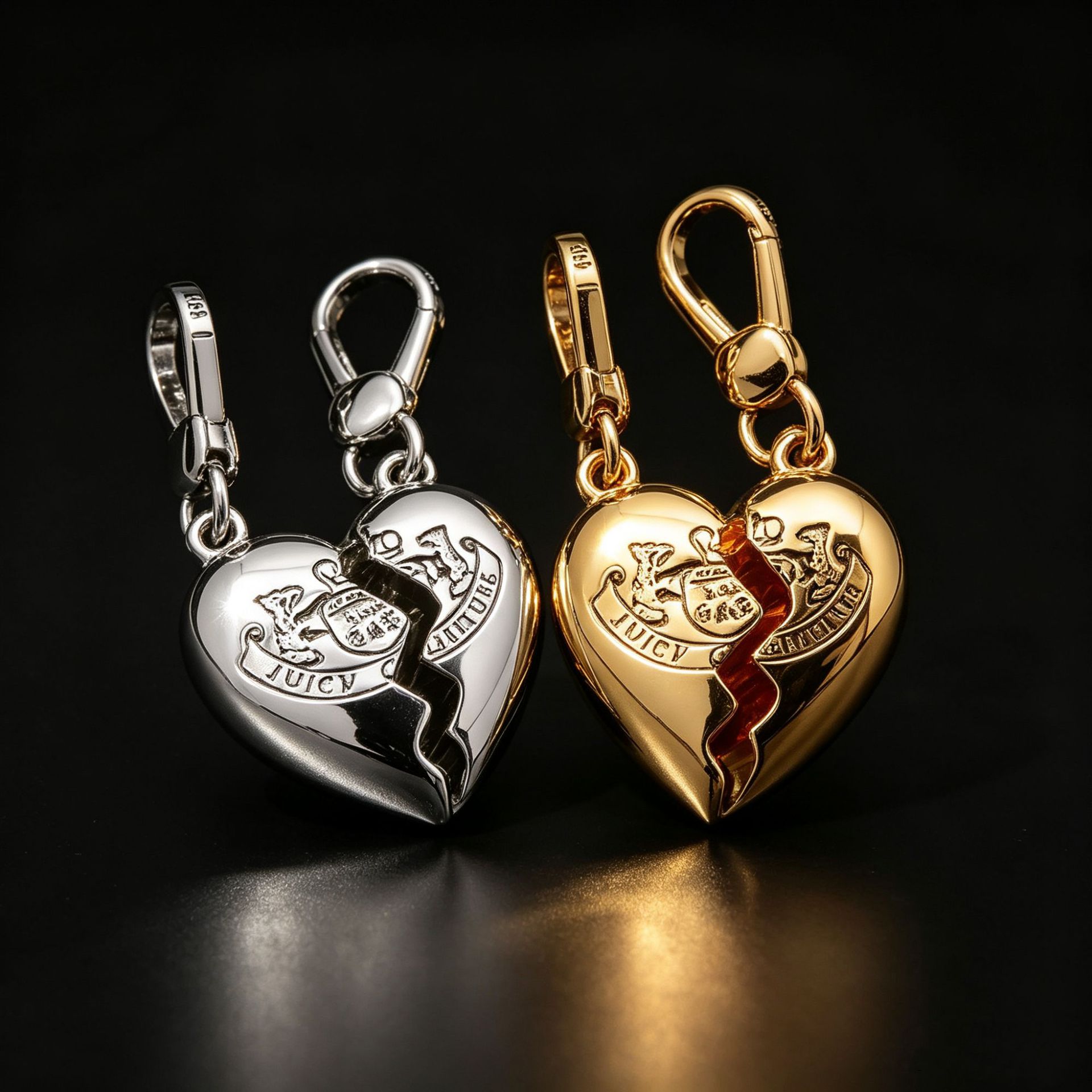 Personalized smooth textured letter and heart pattern pendant, unisex, versatile heart-shaped clavicle chain. - Image 8
